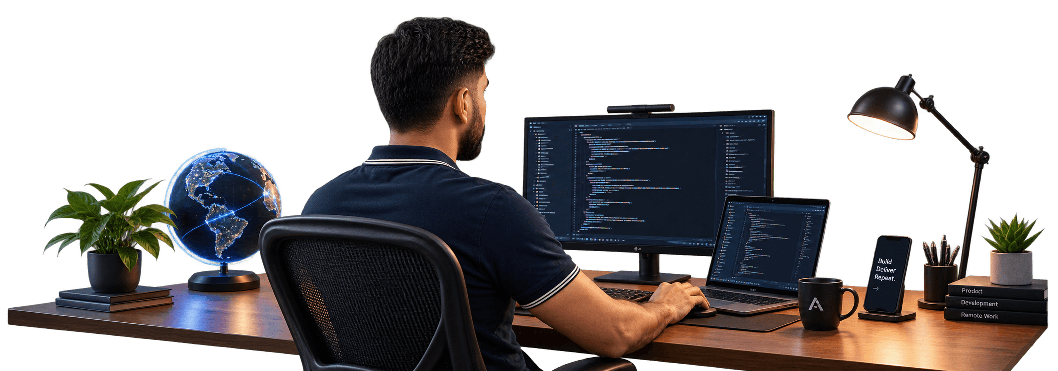 Remote workspace — focus, build, deliver, repeat