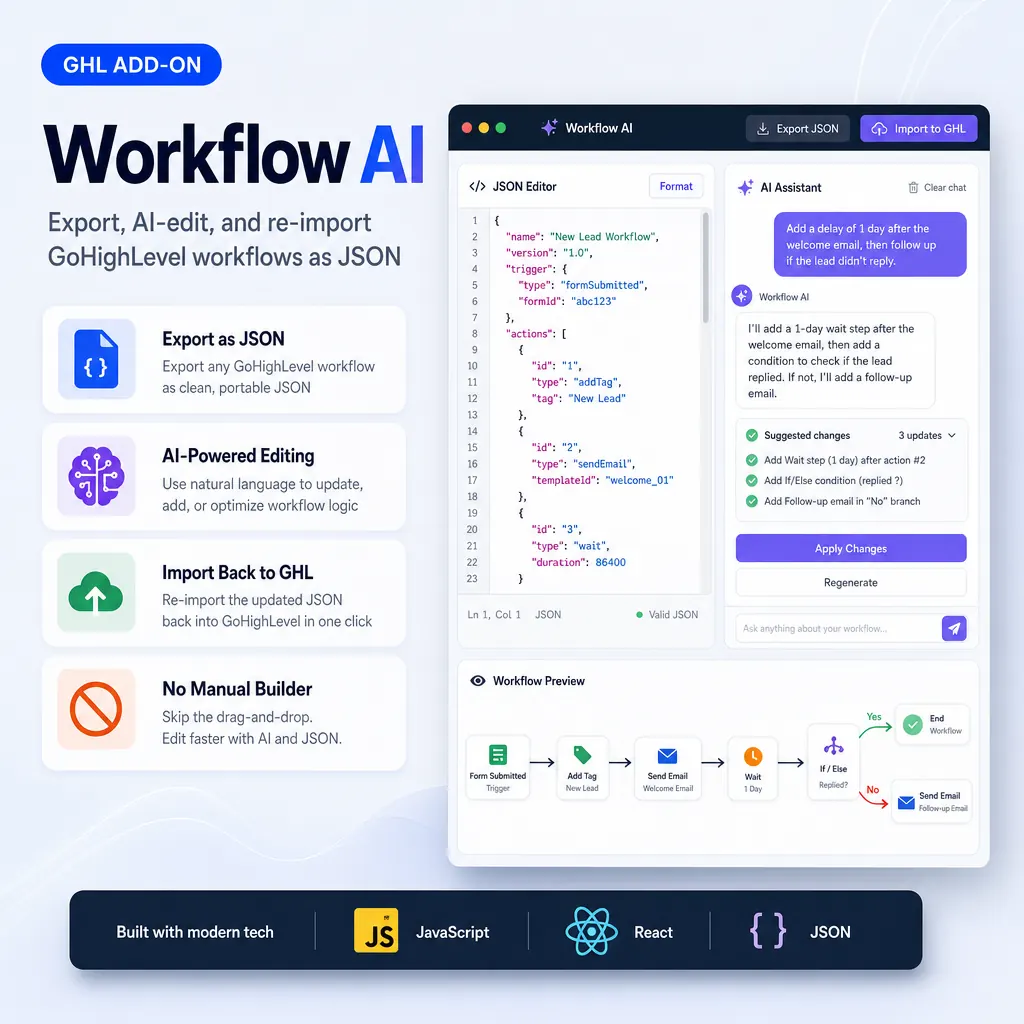 Workflow AI project mockup